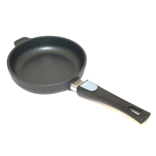 Pfannen Joschi Flachrand Pfanne 20 cm abnehmbarer Stiel für alle Herdarten (inklusiv Induktion)