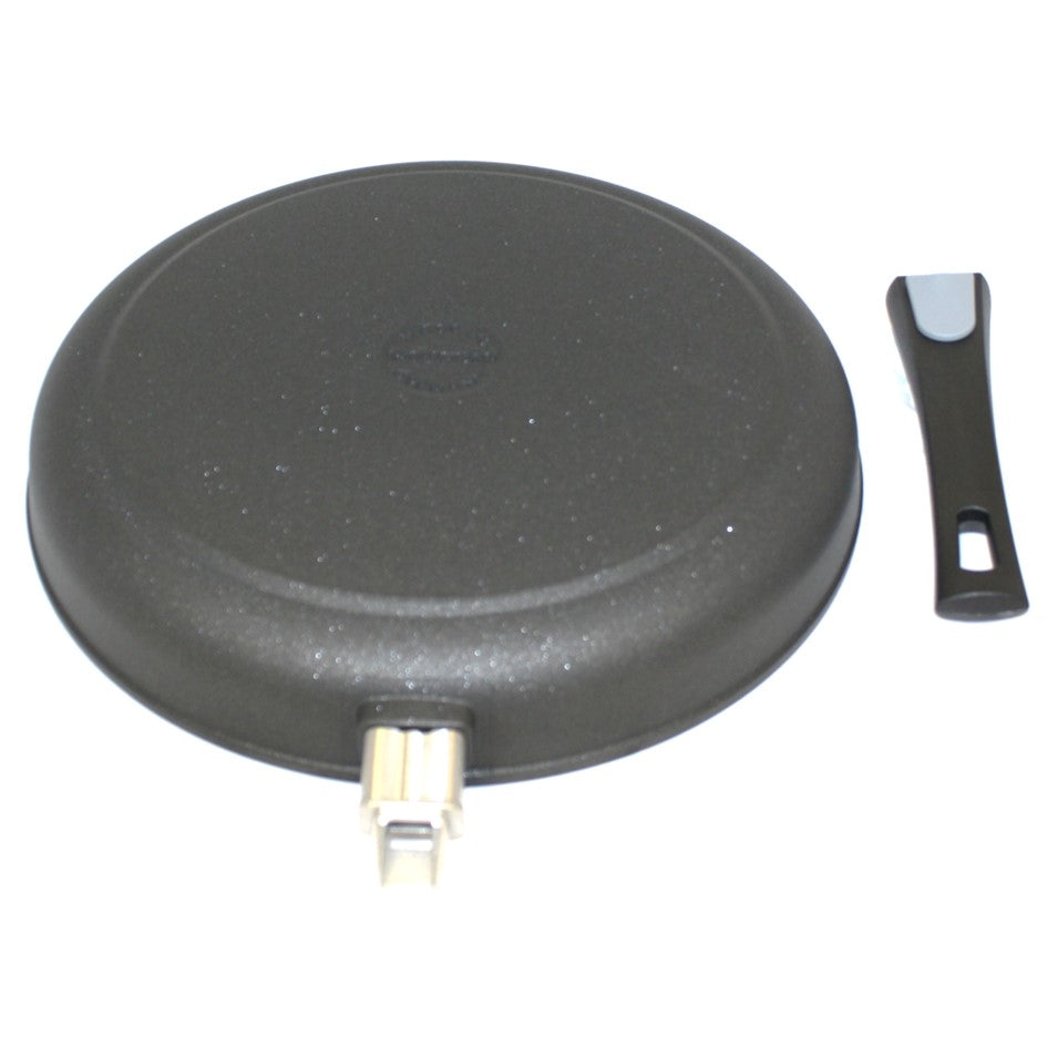 Pfannen Joschi Flachrand Pfanne 32 cm abnehmbarer Stiel für alle Herdarten (inklusiv Induktion)