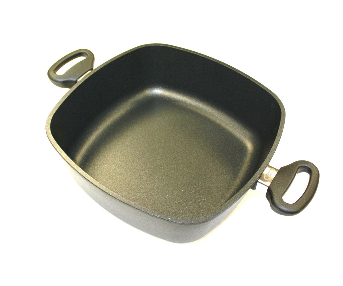 Pfannen Joschi Bratentopf 28x28cm viereckig 10cm hoch für alle Herdarten (inklusiv Induktion)