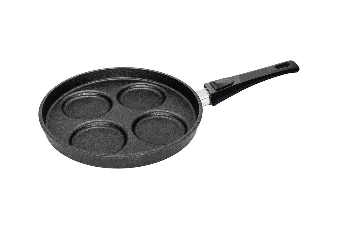 Pfannen Joschi Pfannen 26cm mit 4 Mulden abnehmbarer Stiel für alle Herdarten (inklusiv Induktion)
