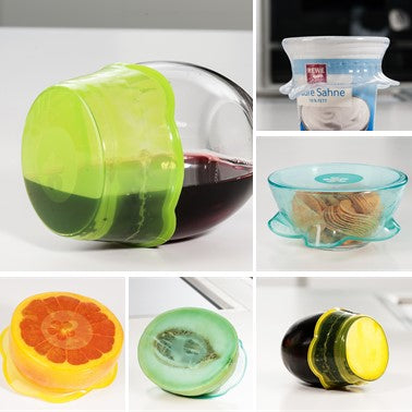 Stretchi Silikon 4er Set Überziehdeckel