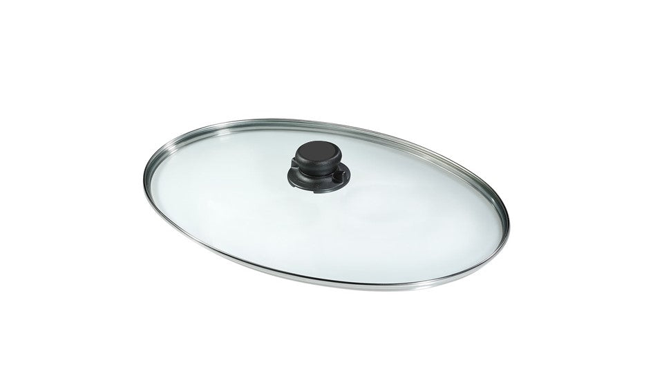 Glasdeckel für ovale Fischpfanne