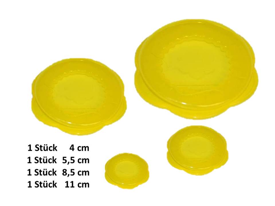 Stretchi Silikon 4er Set Überziehdeckel