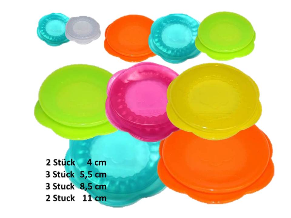 Stretchi Silikon 10er Set Überziehdeckel