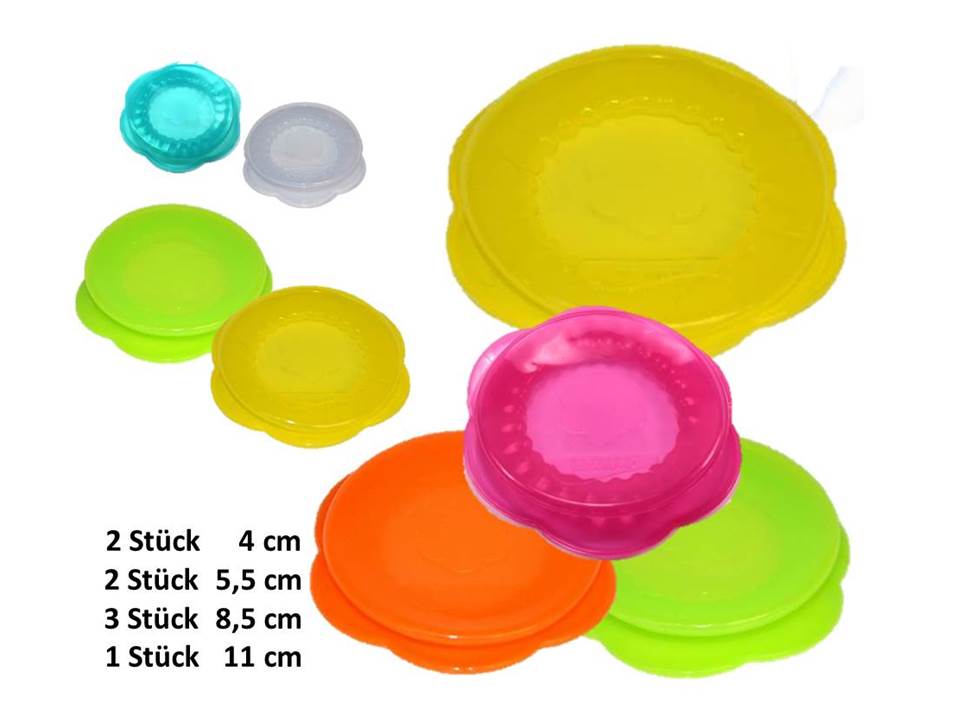 Stretchi Silikon 8er Set Überziehdeckel