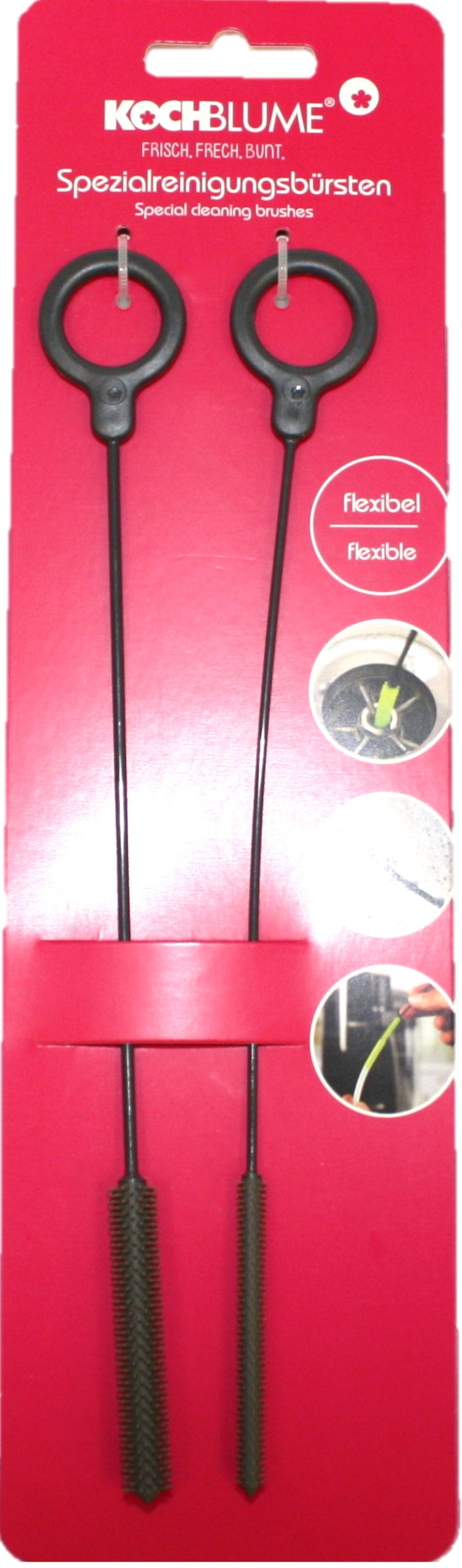 Kochblumen Silikon Spezialreinigungsbürsten Set