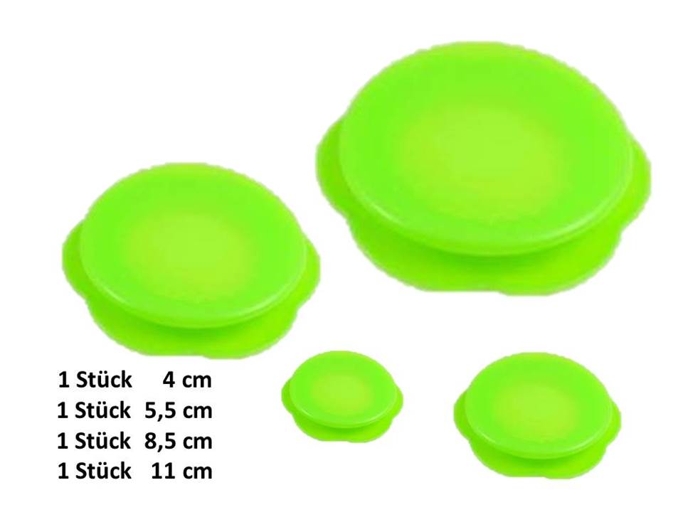 Stretchi Silikon 4er Set Überziehdeckel