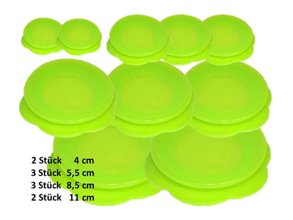 Stretchi Silikon 10er Set Überziehdeckel