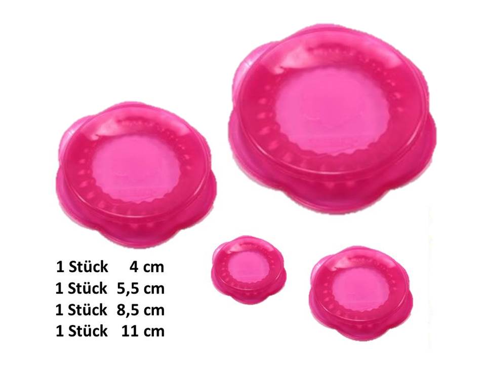 Stretchi Silikon 4er Set Überziehdeckel