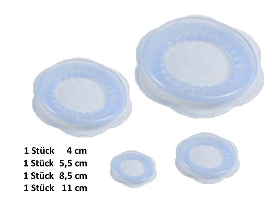 Stretchi Silikon 4er Set Überziehdeckel