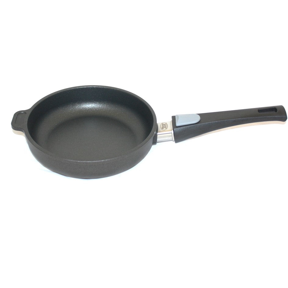Pfannen Joschi Flachrand Pfanne 20 cm abnehmbarer Stiel für alle Herdarten (inklusiv Induktion)