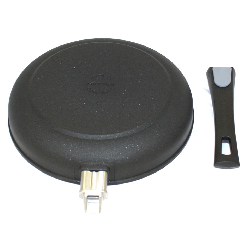 Pfannen Joschi Flachrand Pfanne 26 cm abnehmbarer Stiel für alle Herdarten (inklusiv Induktion)