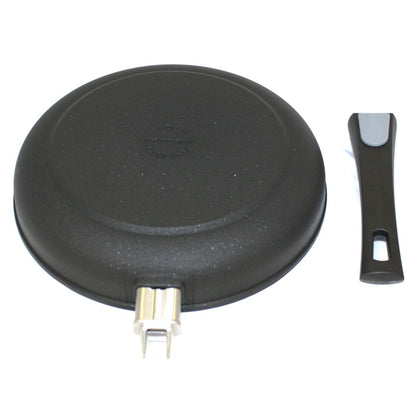 Pfannen Joschi Flachrand Pfanne 26 cm abnehmbarer Stiel für alle Herdarten (inklusiv Induktion)