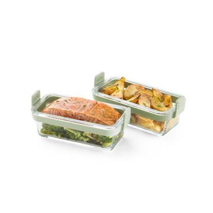 Airfryer-Doppelglasschüsseln, 2er-Set