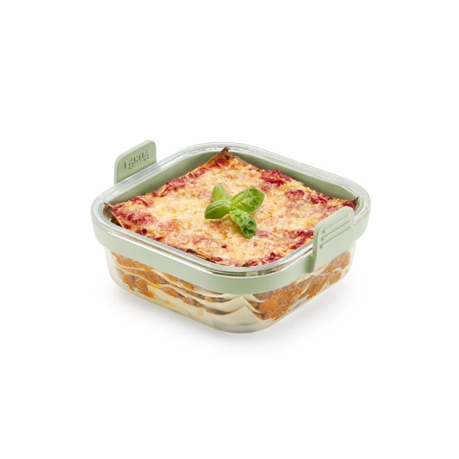 Quadratische Glasschale für Heißluftfritteuse