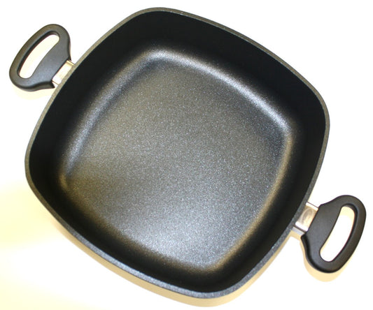 Pfannen Joschi Brat-Kasserolle 28x28cm viereckig 7cm hoch für alle Herdarten (inklusiv Induktion)