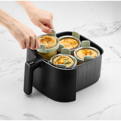 Mini-Glasbecher für Heißluftfritteuse, 4er-Set