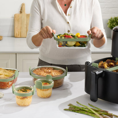 Mini-Glasbecher für Heißluftfritteuse, 4er-Set