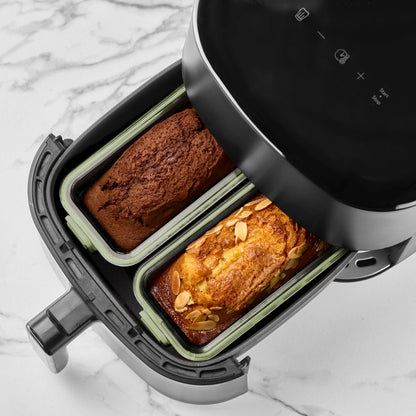 Airfryer-Doppelglasschüsseln, 2er-Set