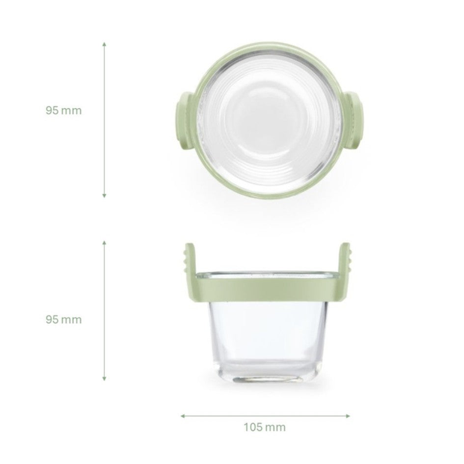 Mini-Glasbecher für Heißluftfritteuse, 4er-Set