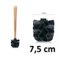 LOOWY Woodline – Eiche Single | die borstenlose Toilettenbürste mit Eichenholzgriff