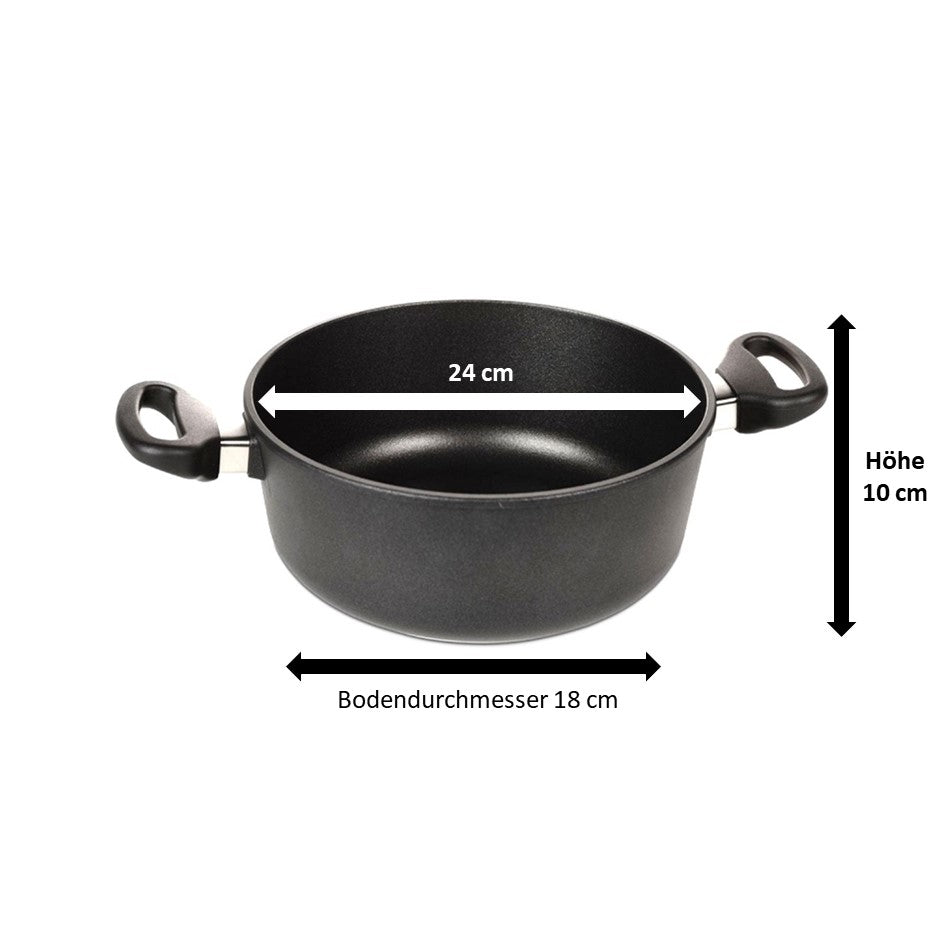 Pfannen Joschi Bratentopf 24 cm für alle Herdarten (inklusiv Induktion)
