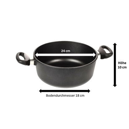 Pfannen Joschi Bratentopf 24 cm für alle Herdarten (inklusiv Induktion)
