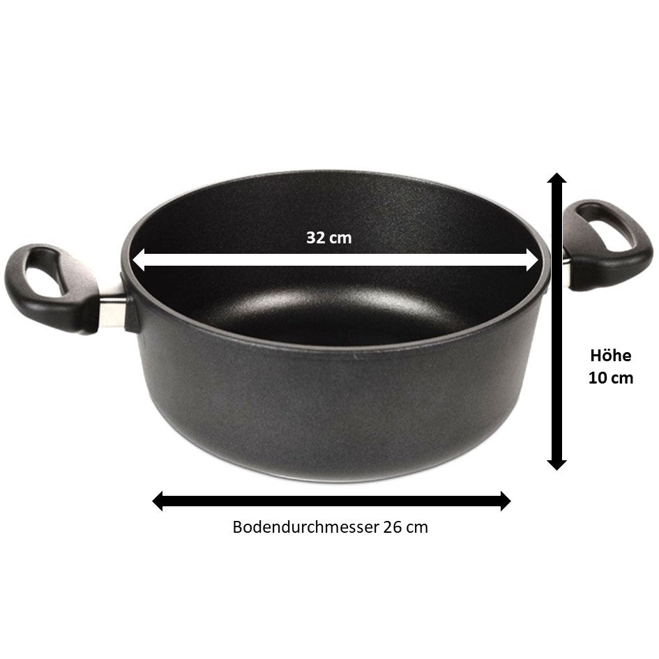 Pfannen Joschi Bratentopf 32 cm für alle Herdarten (inklusiv Induktion)