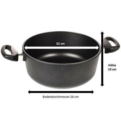 Pfannen Joschi Bratentopf 32 cm für alle Herdarten (inklusiv Induktion)