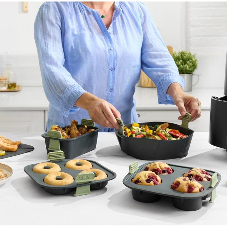 Rechteckiger Korb für Heißluftfritteuse