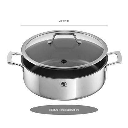 Schmortopf Quasar mit UniverSUS-Oberflächenstruktur, 28 cm