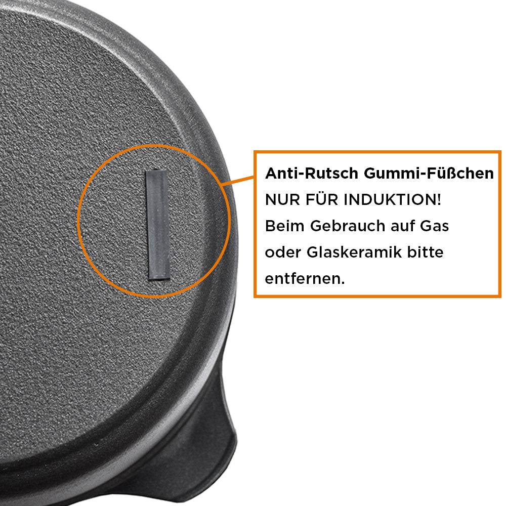 Pfannen Joschi Bräter mit Gussdeckel klein für alle Herdarten (inklusiv Induktion)