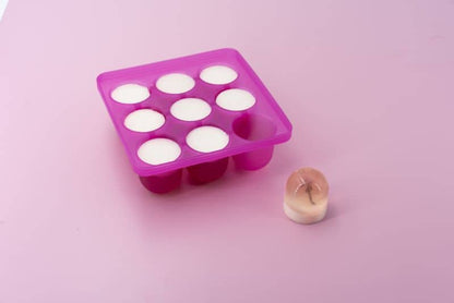 Eiswürfelform, halbrund Pink
