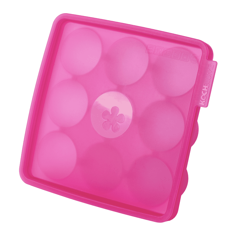 Eiswürfelform, halbrund Pink