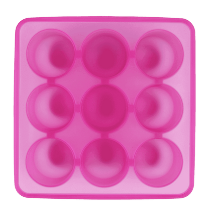 Eiswürfelform, halbrund Pink