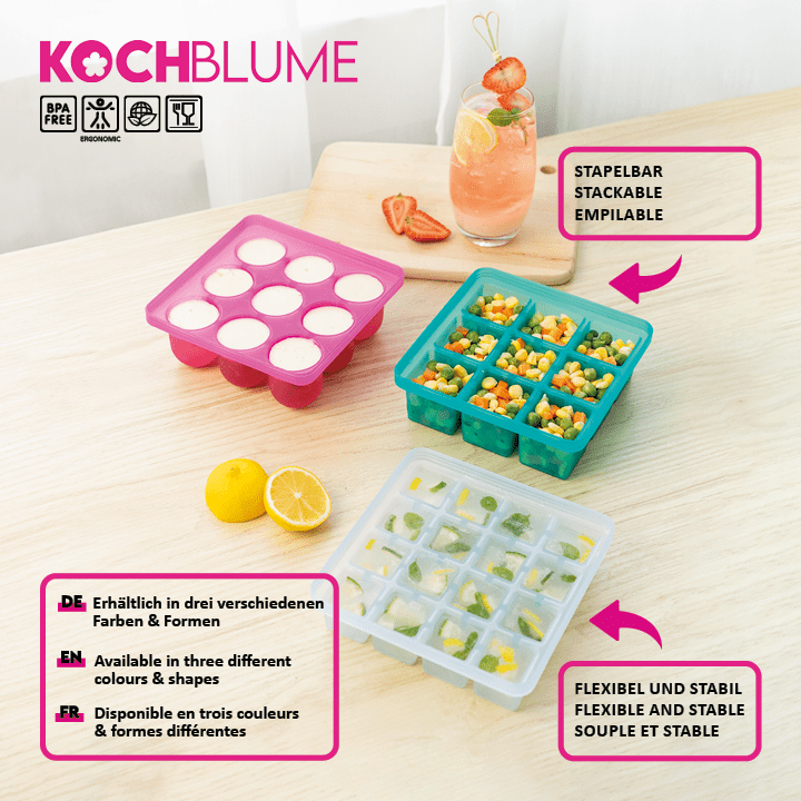 Eiswürfelform, Würfel L Türkis