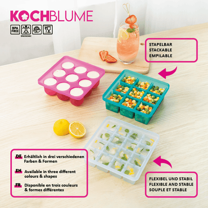Eiswürfelform, Würfel L Türkis
