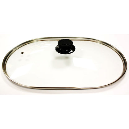 Glasdeckel für Pfannen Joschi Bräter groß 39,5 x 26,3cm