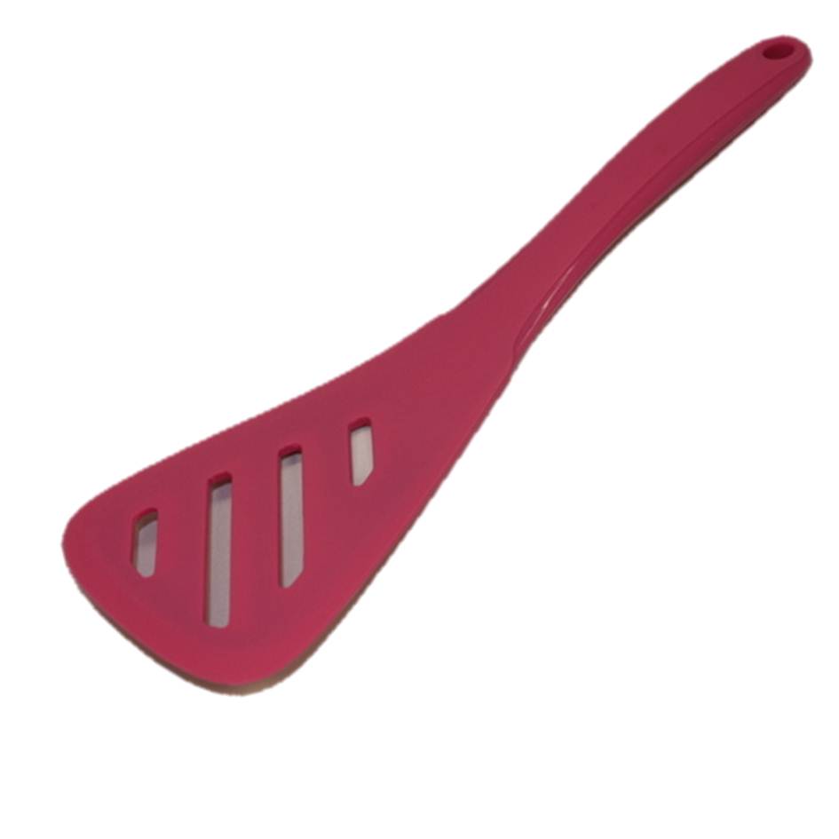 Zeal Pfannenwender Aus Silikon Mit Schlitzen – 30 Cm, Antihaftbeschichtet, Rot, Spülmaschinengeeignet
