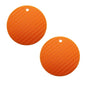 Silikon Topflappen / Topfuntersetzer Rillen '2er Set' rund