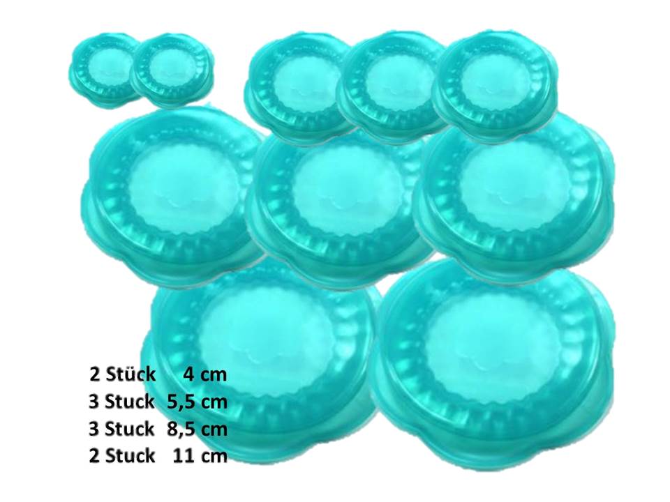 Stretchi Silikon 10er Set Überziehdeckel